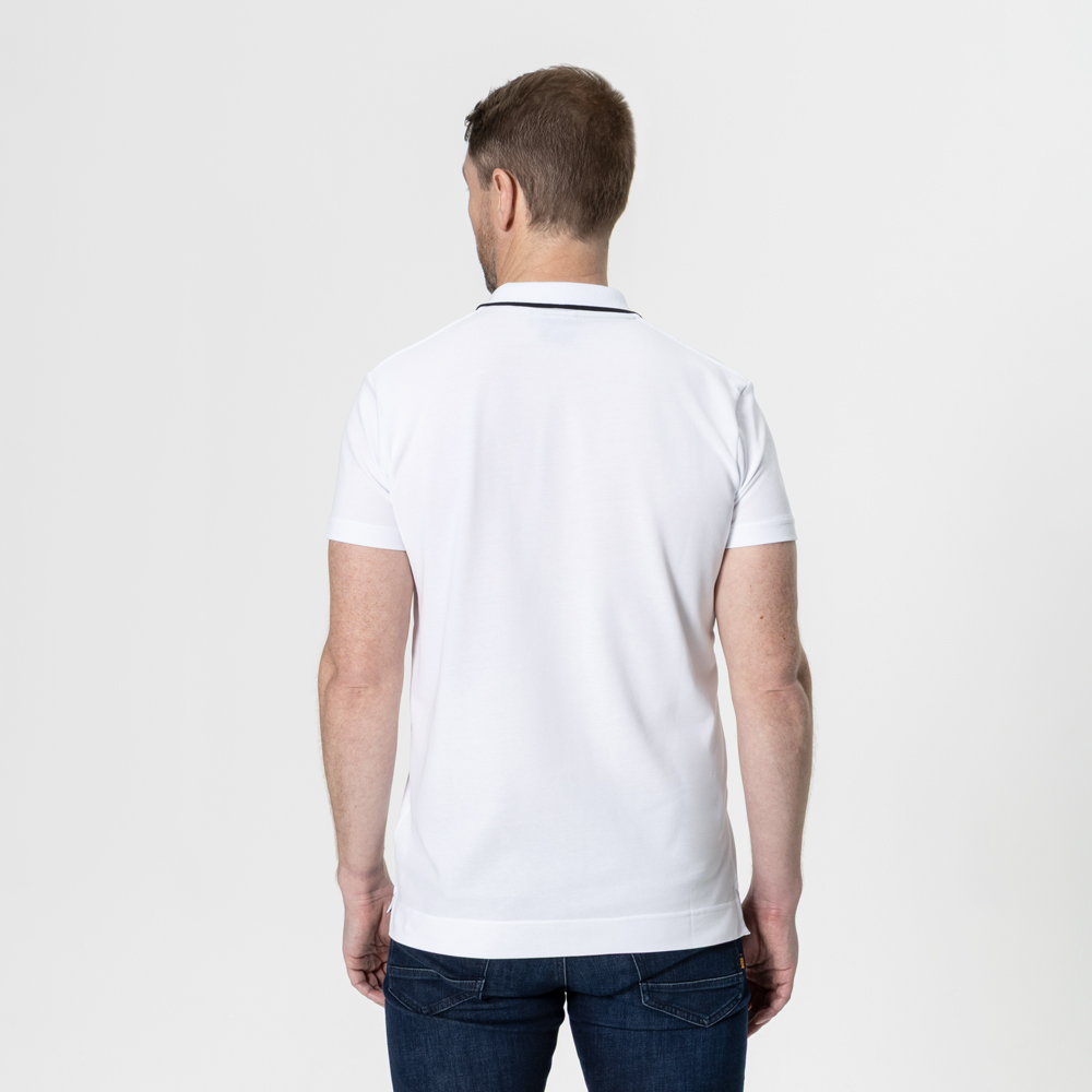 Camisa Polo Masculina Branco Óptico - Imagem 4