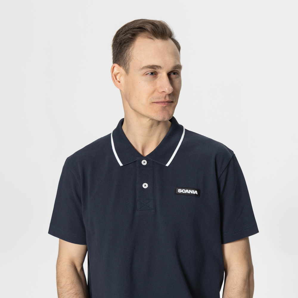Camisa Polo Masculina Azul Marinho - Imagem 2