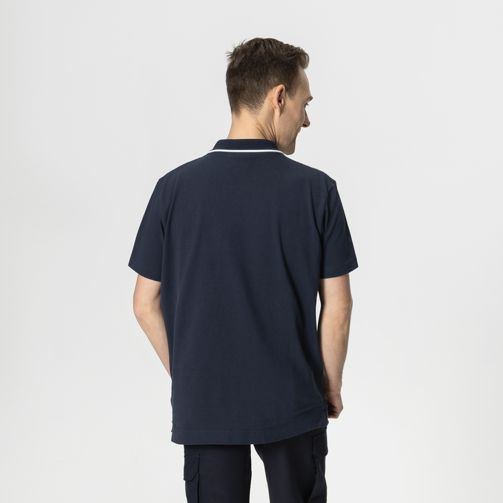 Camisa Polo Masculina Azul Marinho - Imagem 4