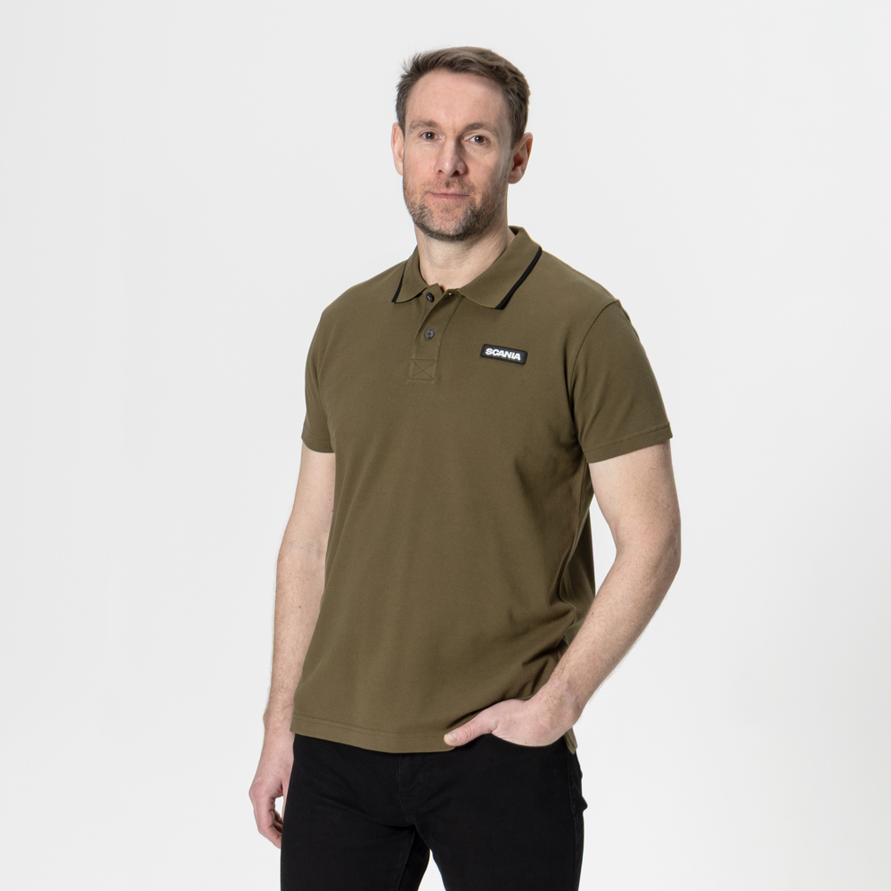Camisa Polo Masculina Verde Oliva