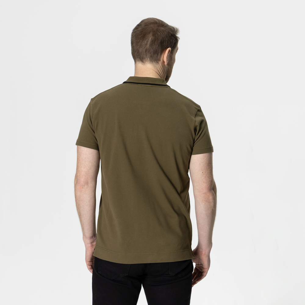 Camisa Polo Masculina Verde Oliva - Imagem 4