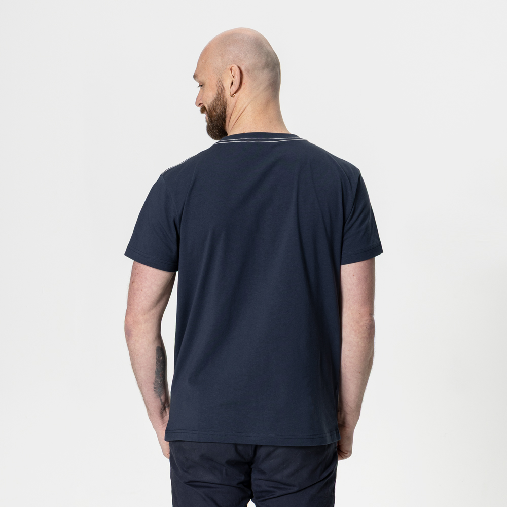 Camiseta Masculina Retrô Azul-Marinho - Imagem 4