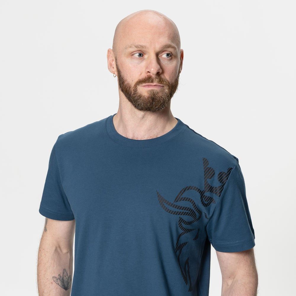 Camiseta Masculina Griffin Azul Deep Sea - Imagem 2