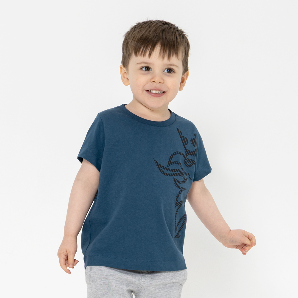 Camiseta Infantil Griffin Azul Deep Sea