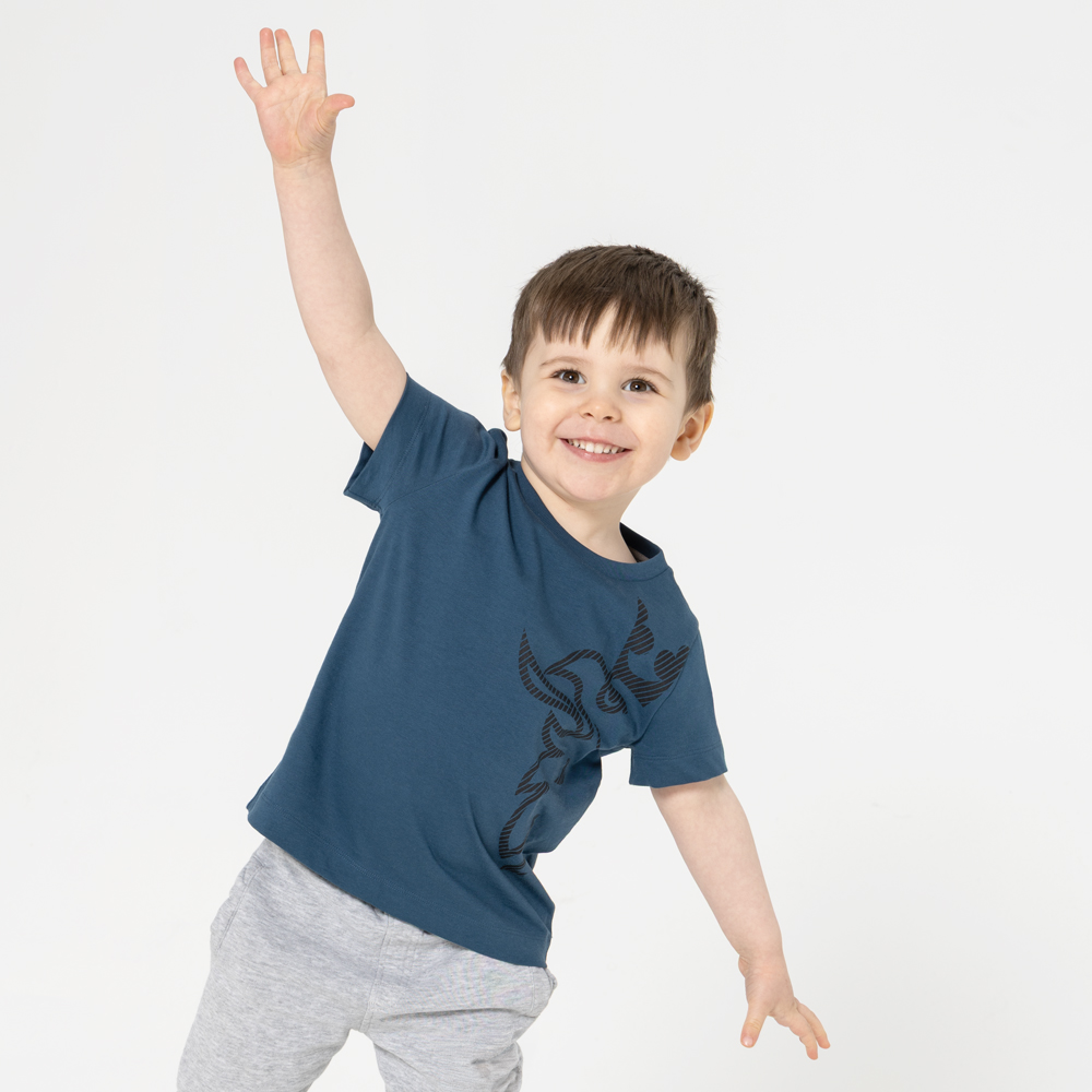 Camiseta Infantil Griffin Azul Deep Sea - Imagem 2