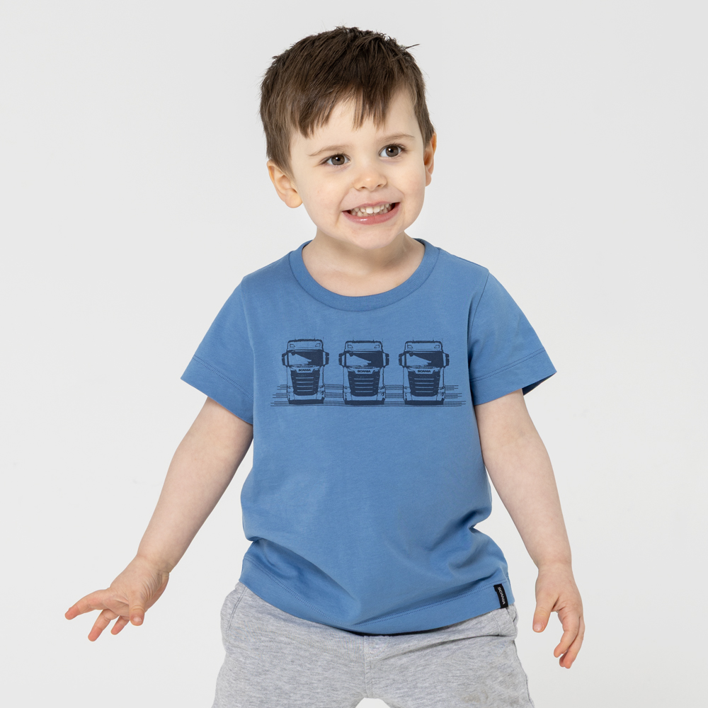 Camiseta Infantil Truck Azul-Claro