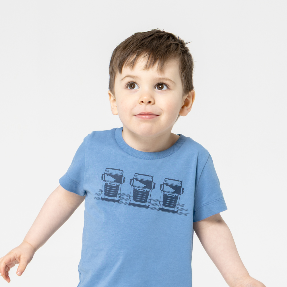 Camiseta Infantil Truck Azul-Claro - Imagem 3