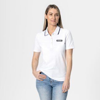 Camisa Polo Feminina Branco Óptico